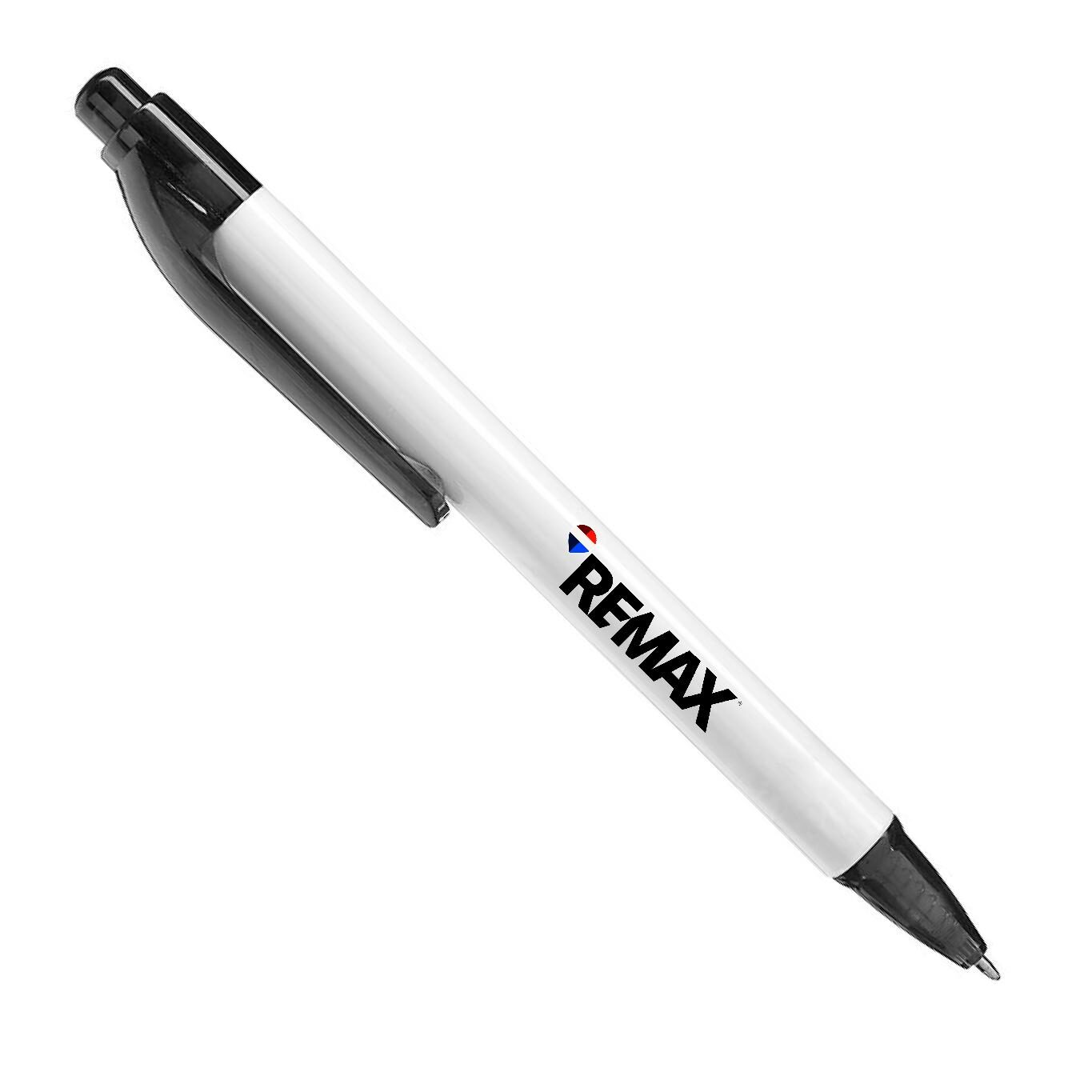 Paquete de 10 bolígrafos blancos. TINTA AZUL
