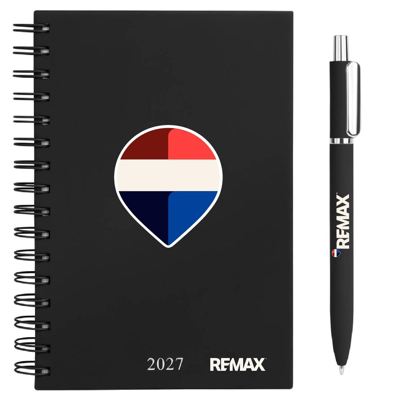 Agenda diaria 2027 negra