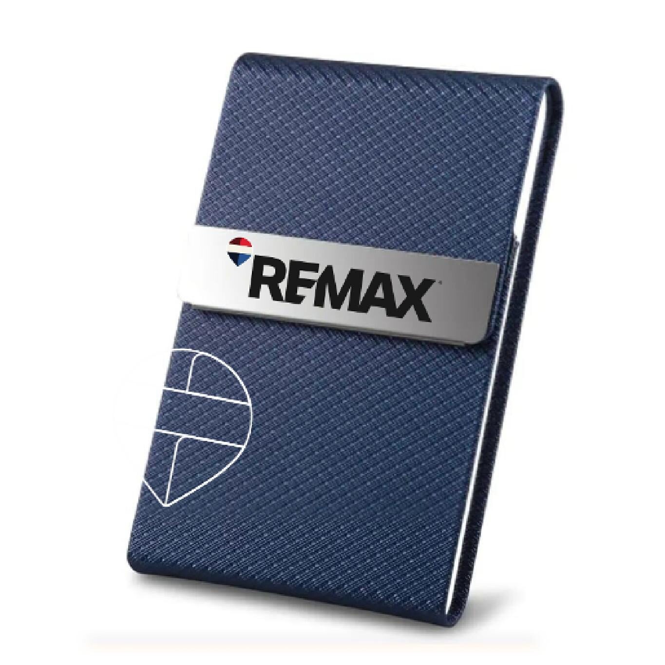 Tarjetero Azul Horizontal con globo