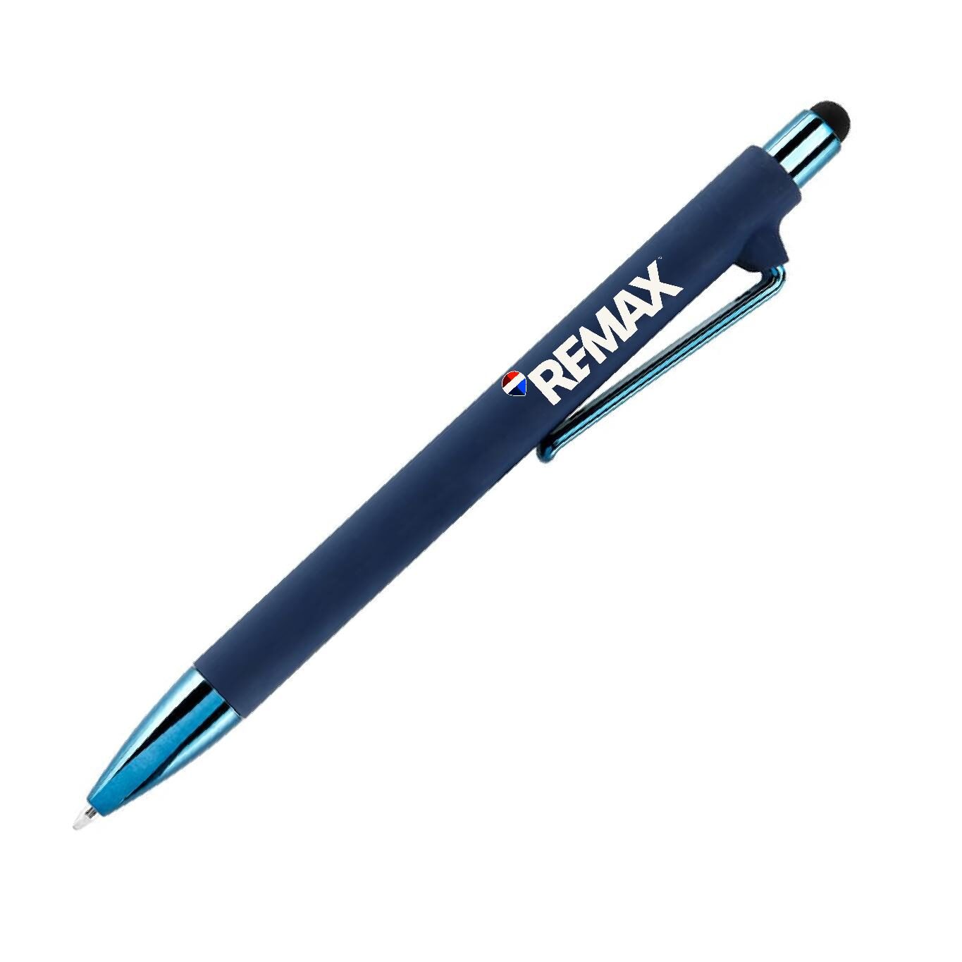 Paquete de 10 bolígrafos metálicos azules TINTA AZUL